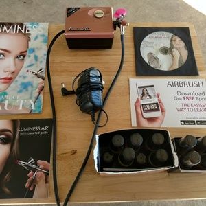 Luminous air air brushing to